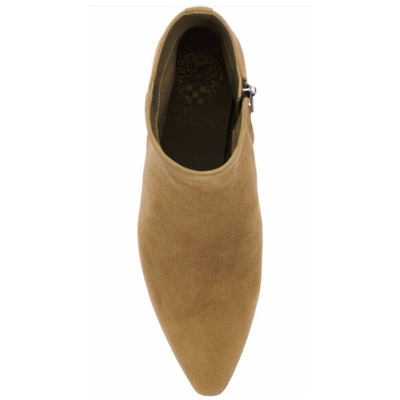 Vince Camuto Womens Tan Suede Teeray Side Zip Up Wedge Bootie Sz 8 New - Picture 9 of 10